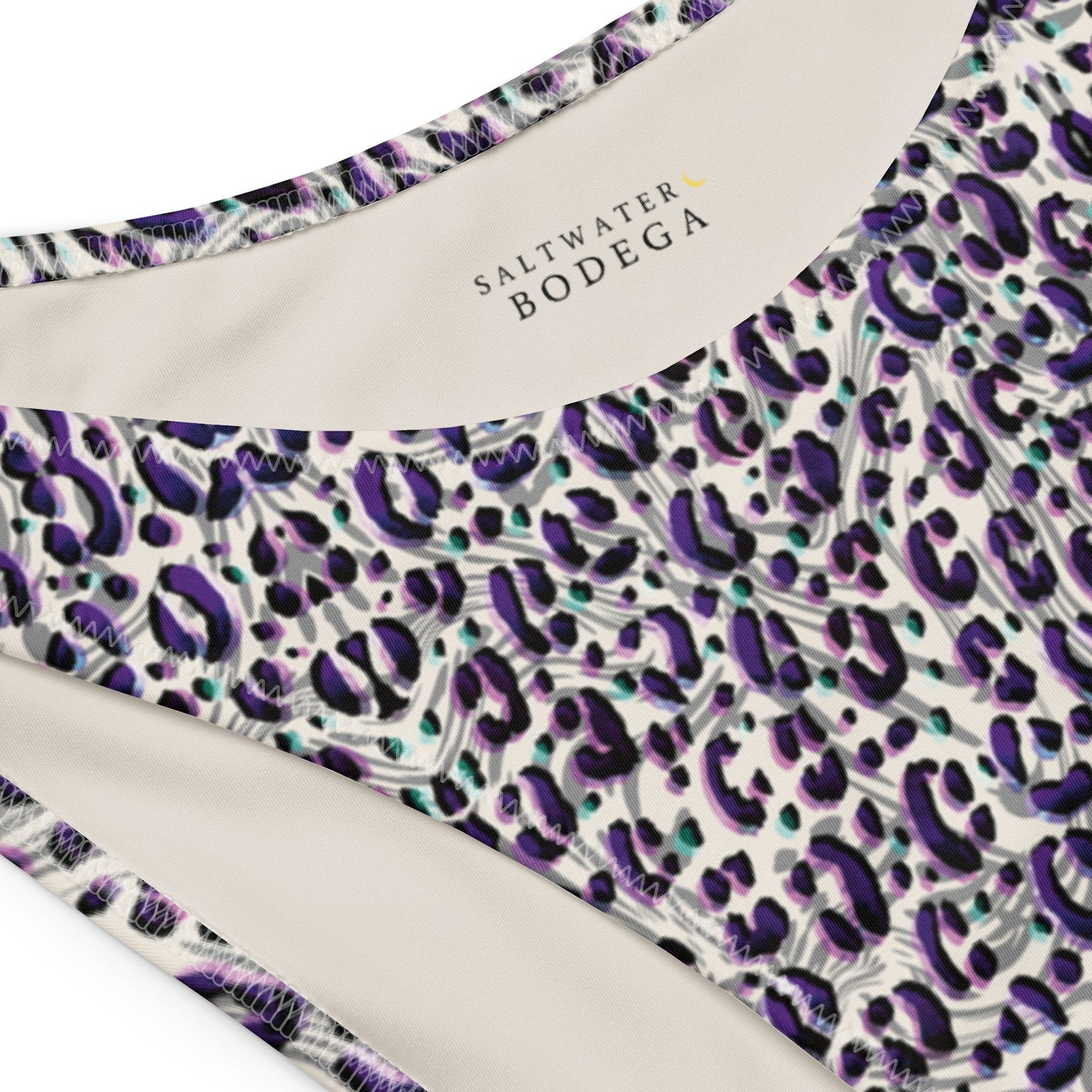 Eco - Lux Bandeau Bikini in Leopard Print - Saltwater Bodega