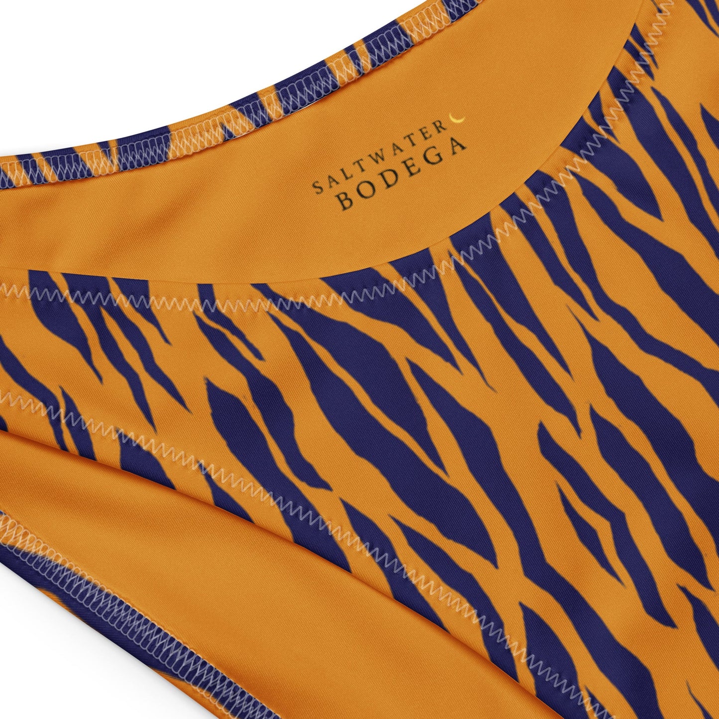 Eco - Lux Bandeau Bikini in Tiger Print - Saltwater Bodega