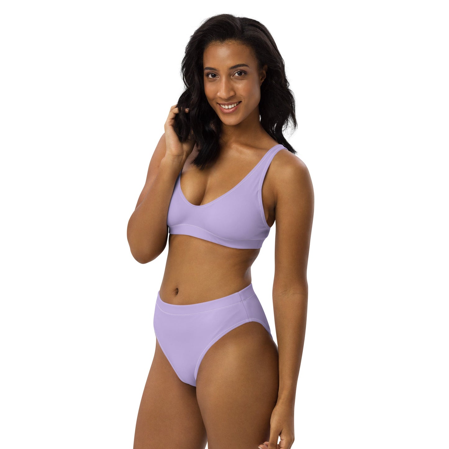Eco - Lux High Waisted Bikini in Lavender - Saltwater Bodega