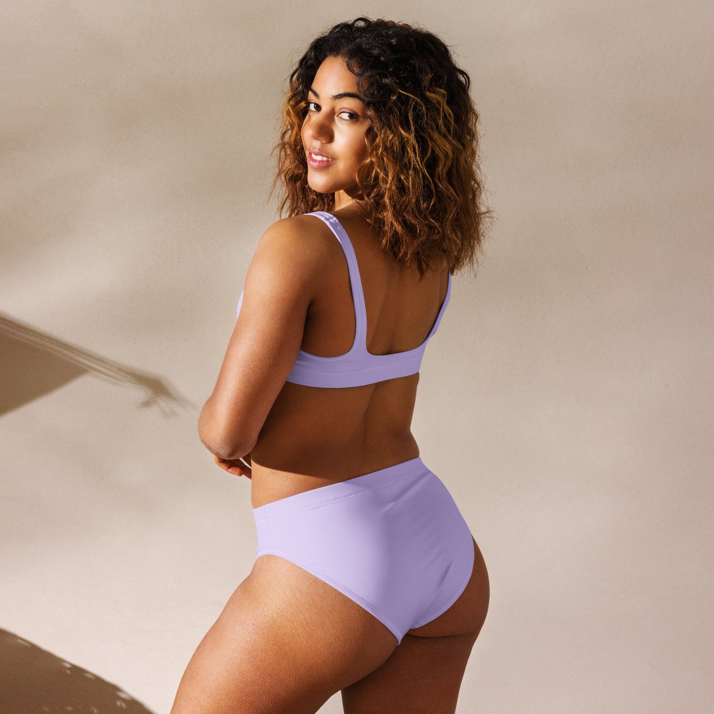Eco - Lux High Waisted Bikini in Lavender - Saltwater Bodega