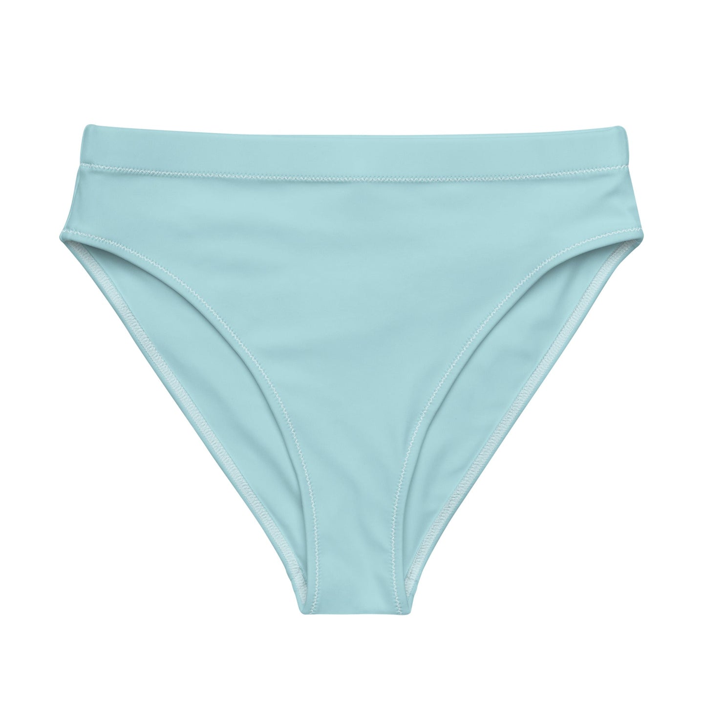 Eco - Lux High Waisted Bikini Top in Powder Blue - Saltwater Bodega