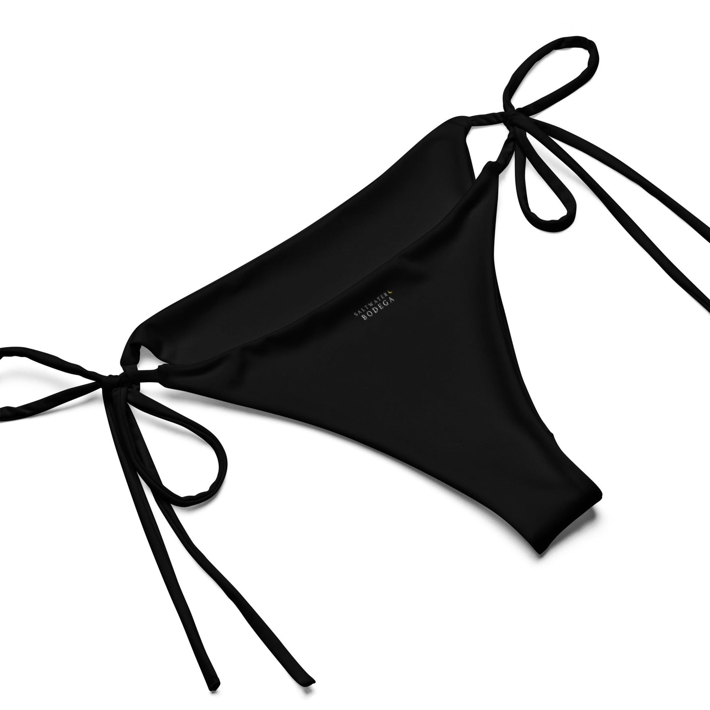 Eco - Lux String Bikini in Black - Saltwater Bodega