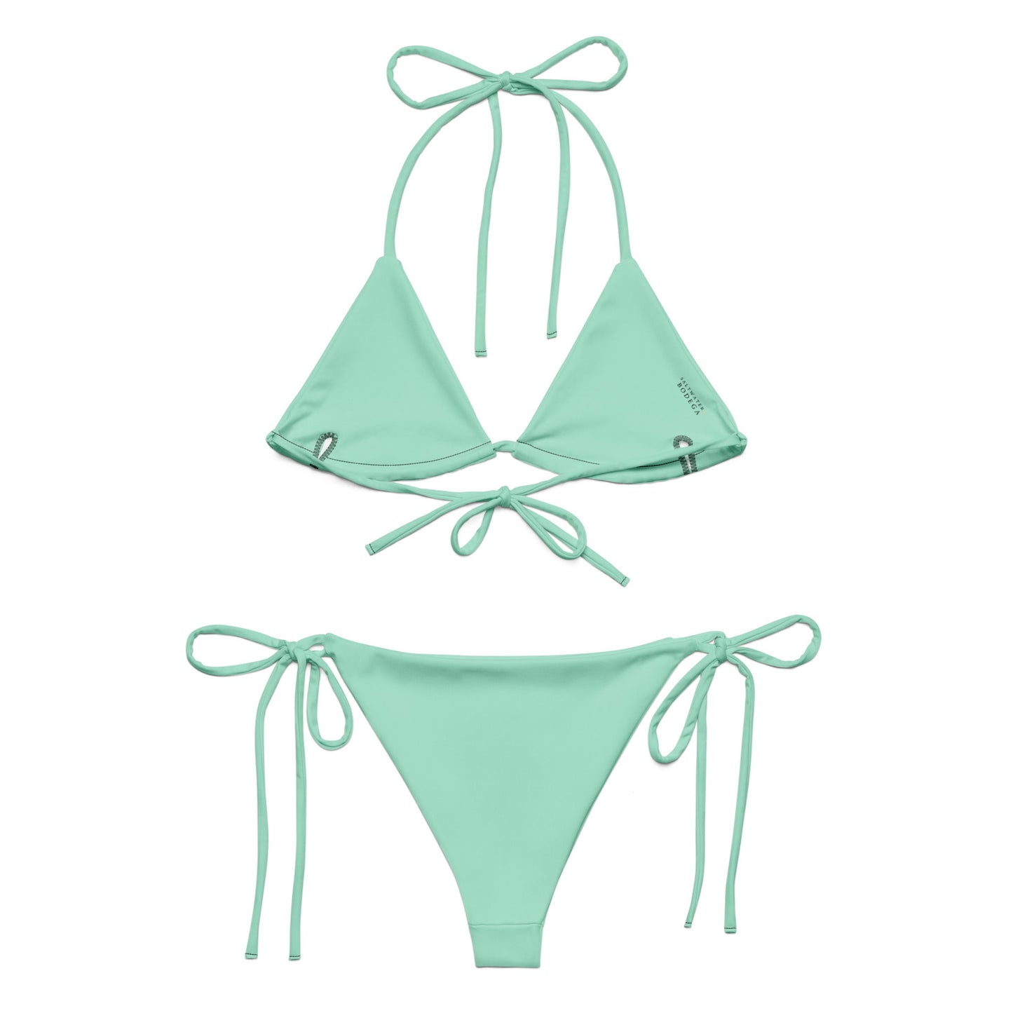Eco - Lux String Bikini in Mint - Saltwater Bodega