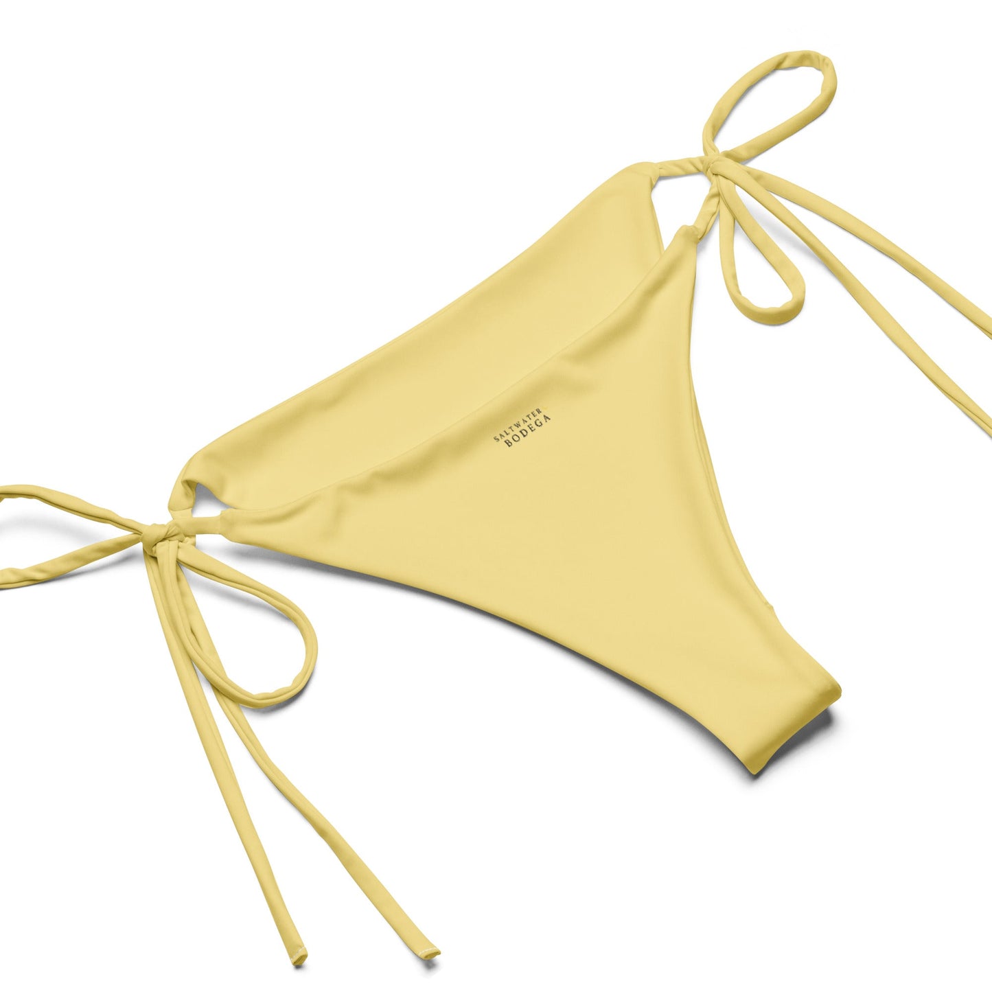 Eco - Lux String Bikini in Pastel Yellow - Saltwater Bodega