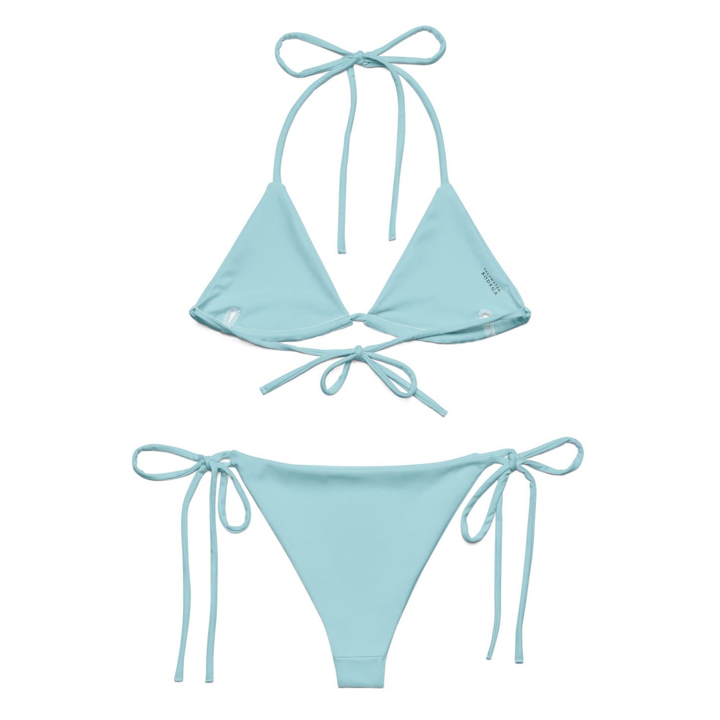 Eco - Lux String Bikini in Powder Blue - Saltwater Bodega