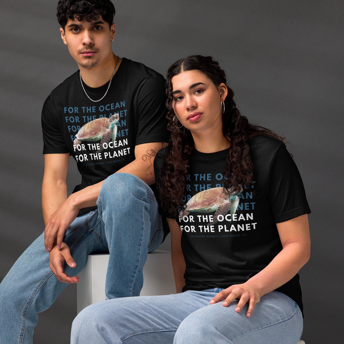 For the Ocean, For the Planet Sea Turtle Tee - Saltwater Bodega