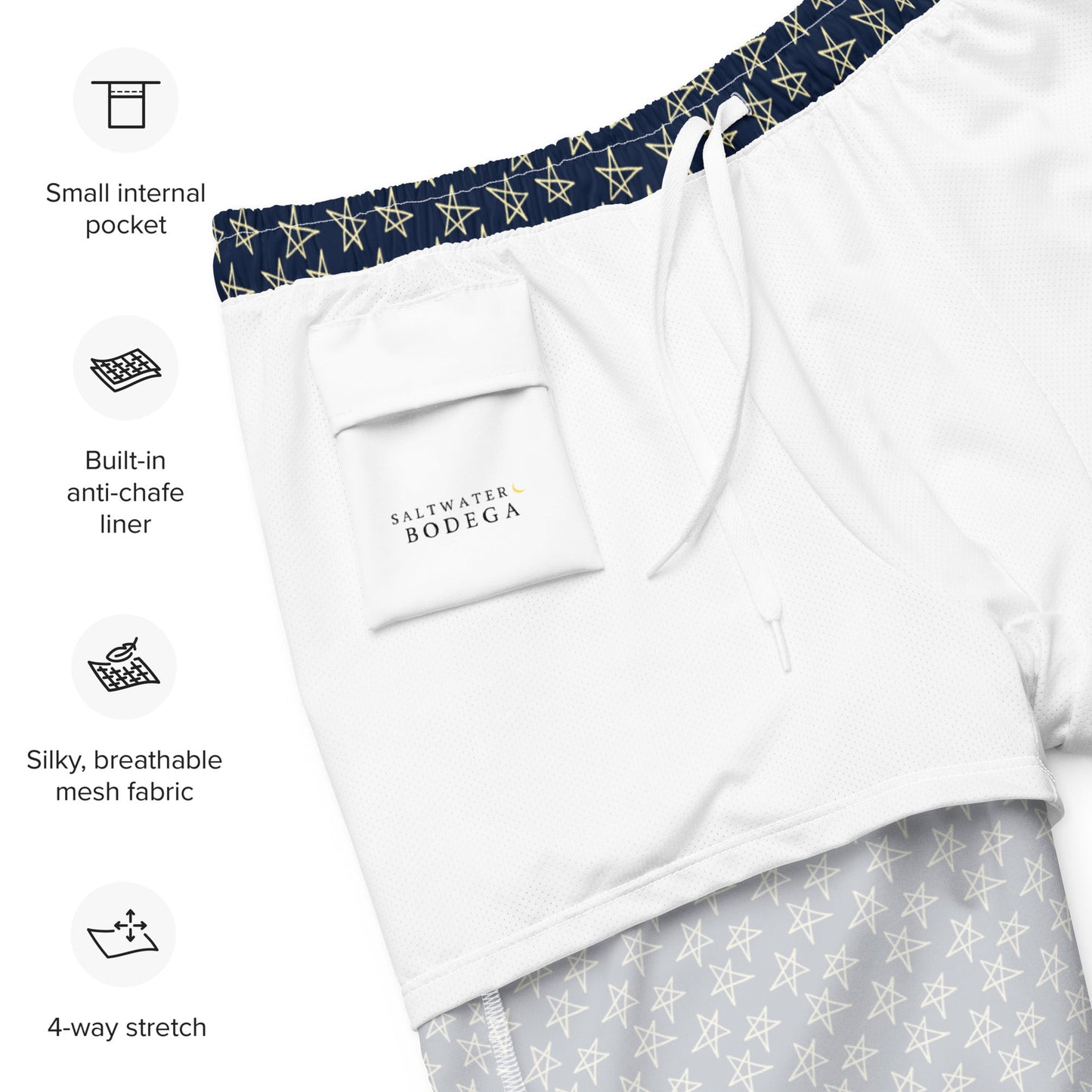 High Tide Eco Trunks Stars Print - Saltwater Bodega