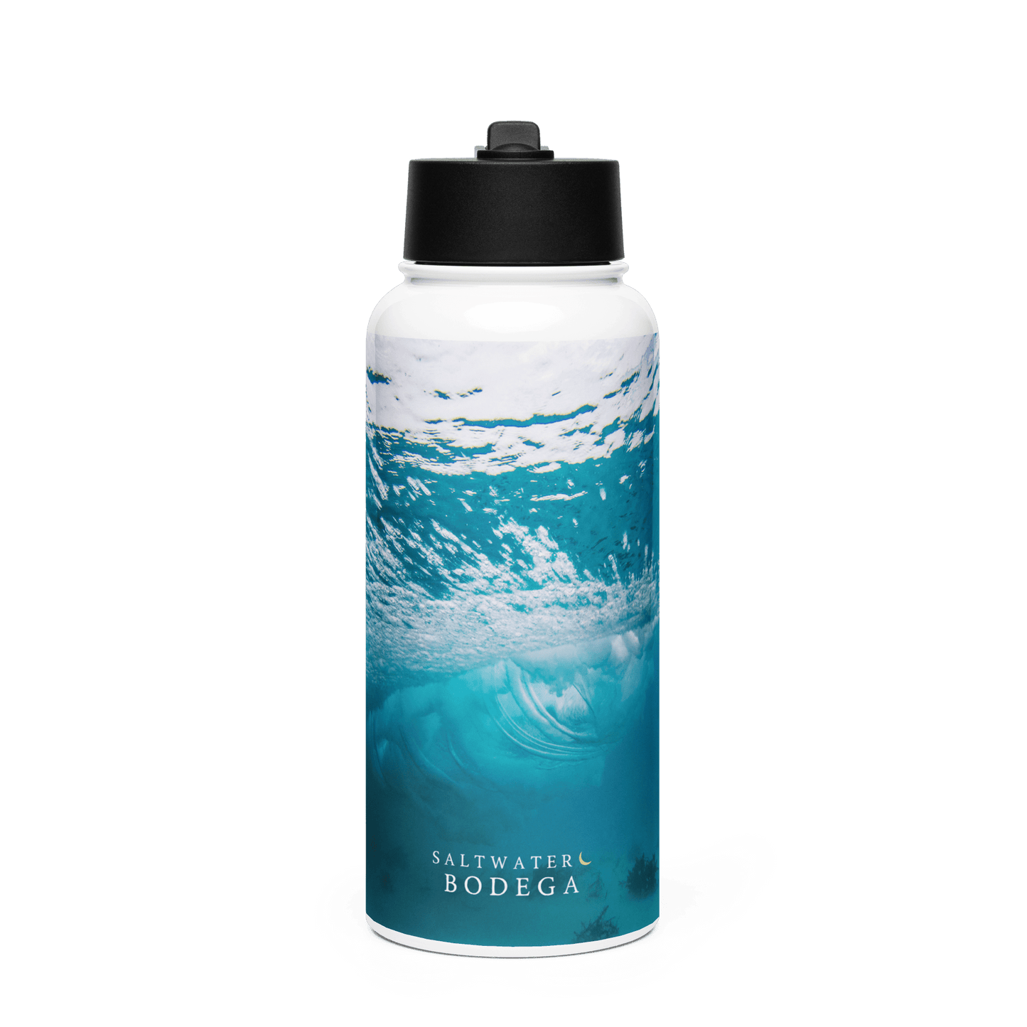 Underwater Stainless Steel Water Bottle with Straw Lid - Saltwater Bodega