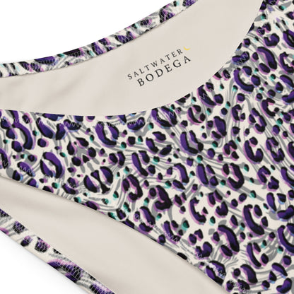 Eco - Lux Bandeau Bikini in Leopard Print - Saltwater Bodega