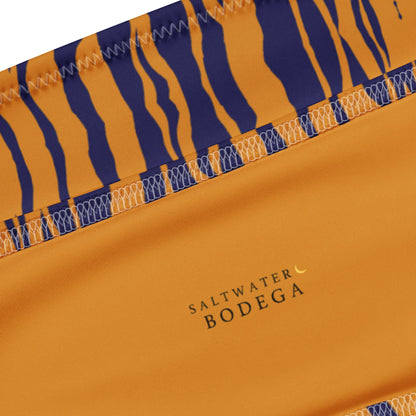 Eco - Lux Bandeau Bikini in Tiger Print - Saltwater Bodega