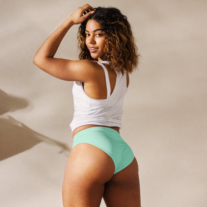 Eco - Lux High Waisted Bikini Bottom in Mint - Saltwater Bodega