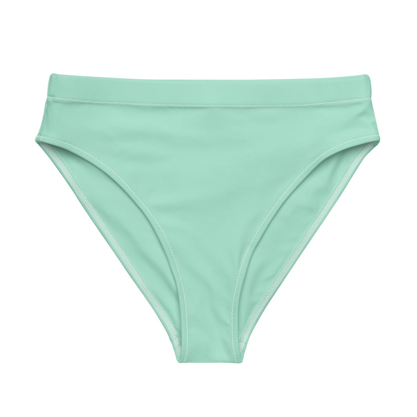 Eco - Lux High Waisted Bikini Bottom in Mint - Saltwater Bodega
