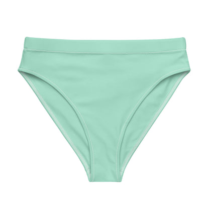 Eco - Lux High Waisted Bikini Bottom in Mint - Saltwater Bodega