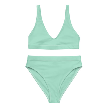 Eco - Lux High Waisted Bikini in Mint - Saltwater Bodega