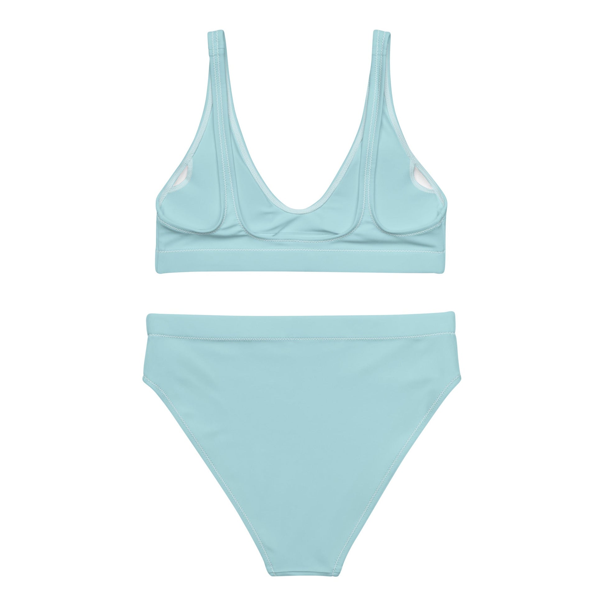 Eco - Lux High Waisted Bikini in Powder Blue - Saltwater Bodega