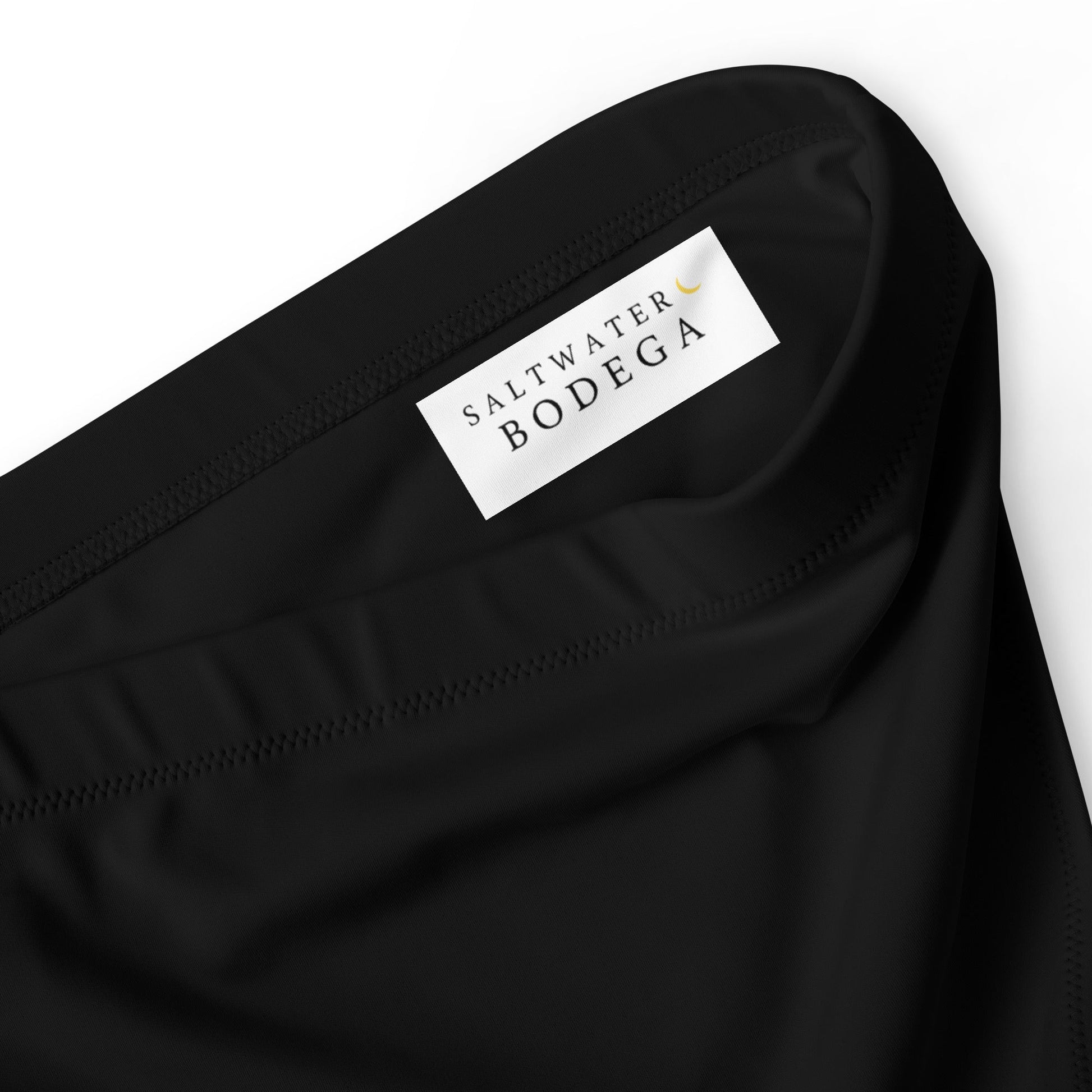 Eco - Lux High Waisted Bikini Top in Black - Saltwater Bodega