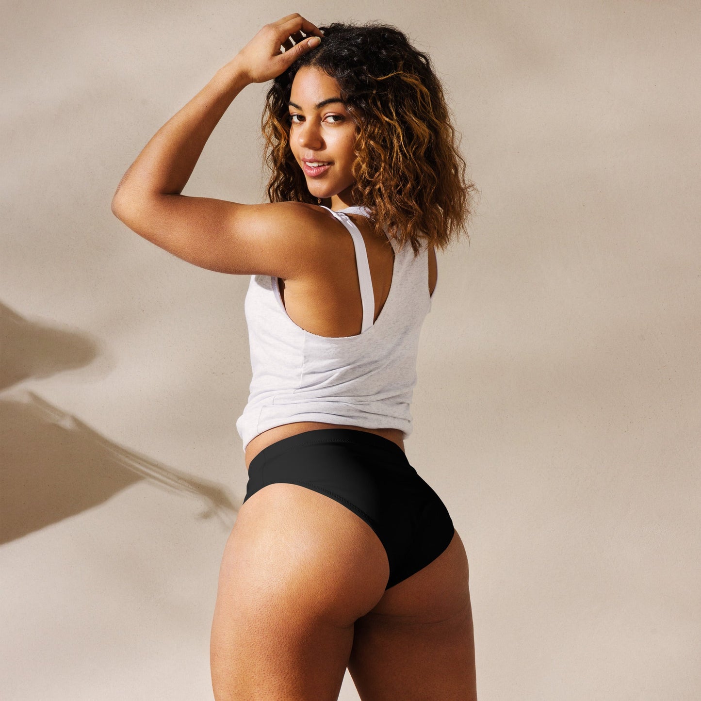 Eco - Lux High Waisted Bikini Top in Black - Saltwater Bodega