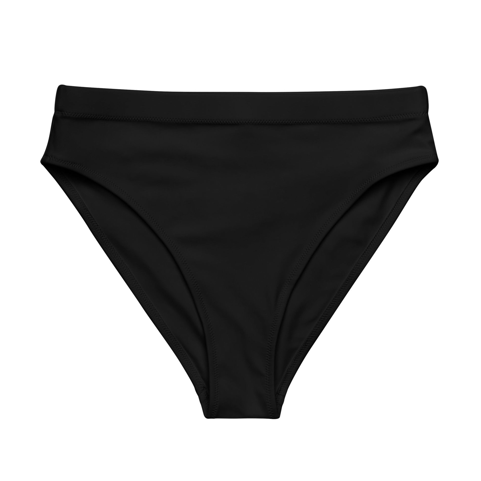 Eco - Lux High Waisted Bikini Top in Black - Saltwater Bodega