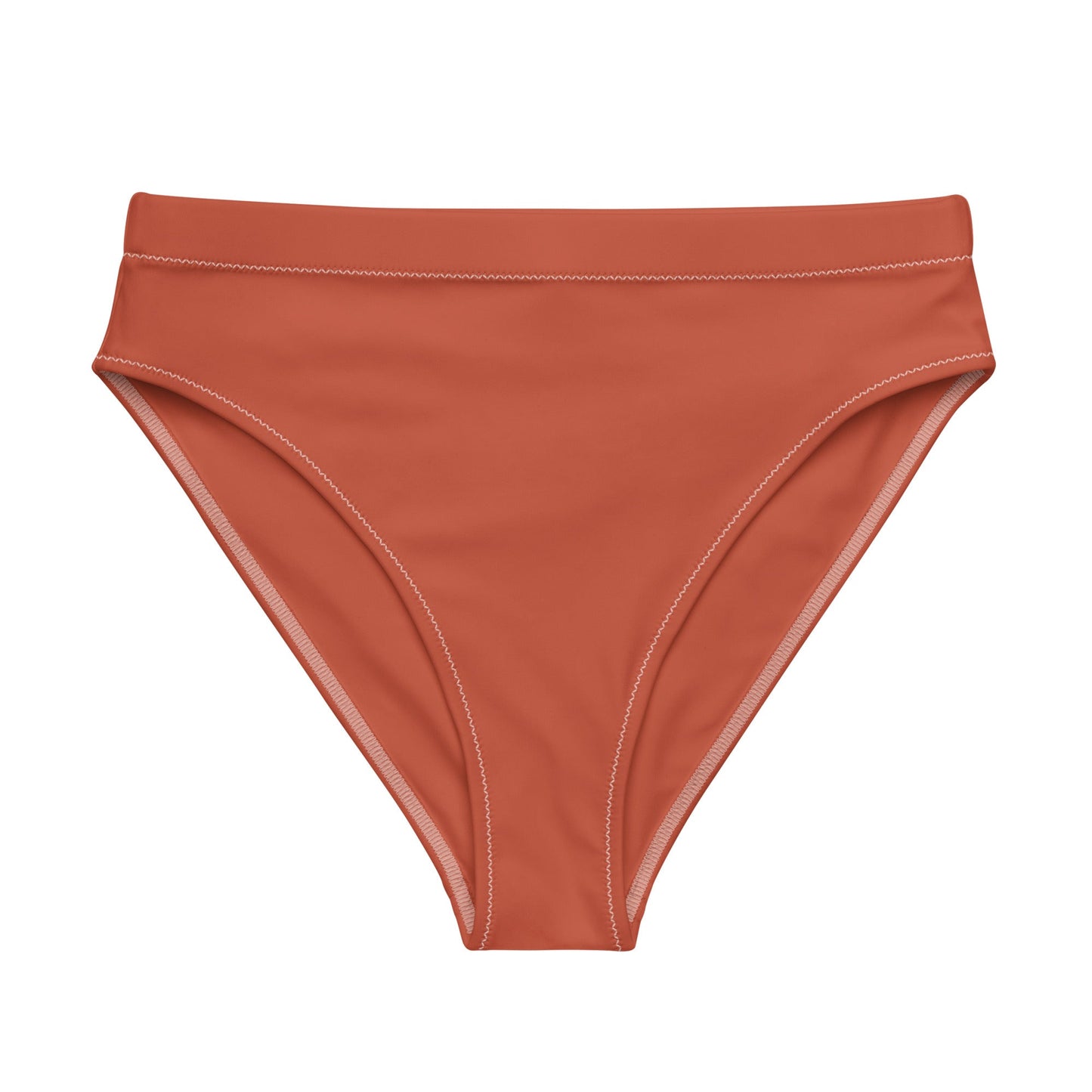 Eco - Lux High Waisted Bikini Top in Brick Red - Saltwater Bodega