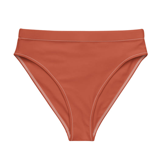 Eco - Lux High Waisted Bikini Top in Brick Red - Saltwater Bodega