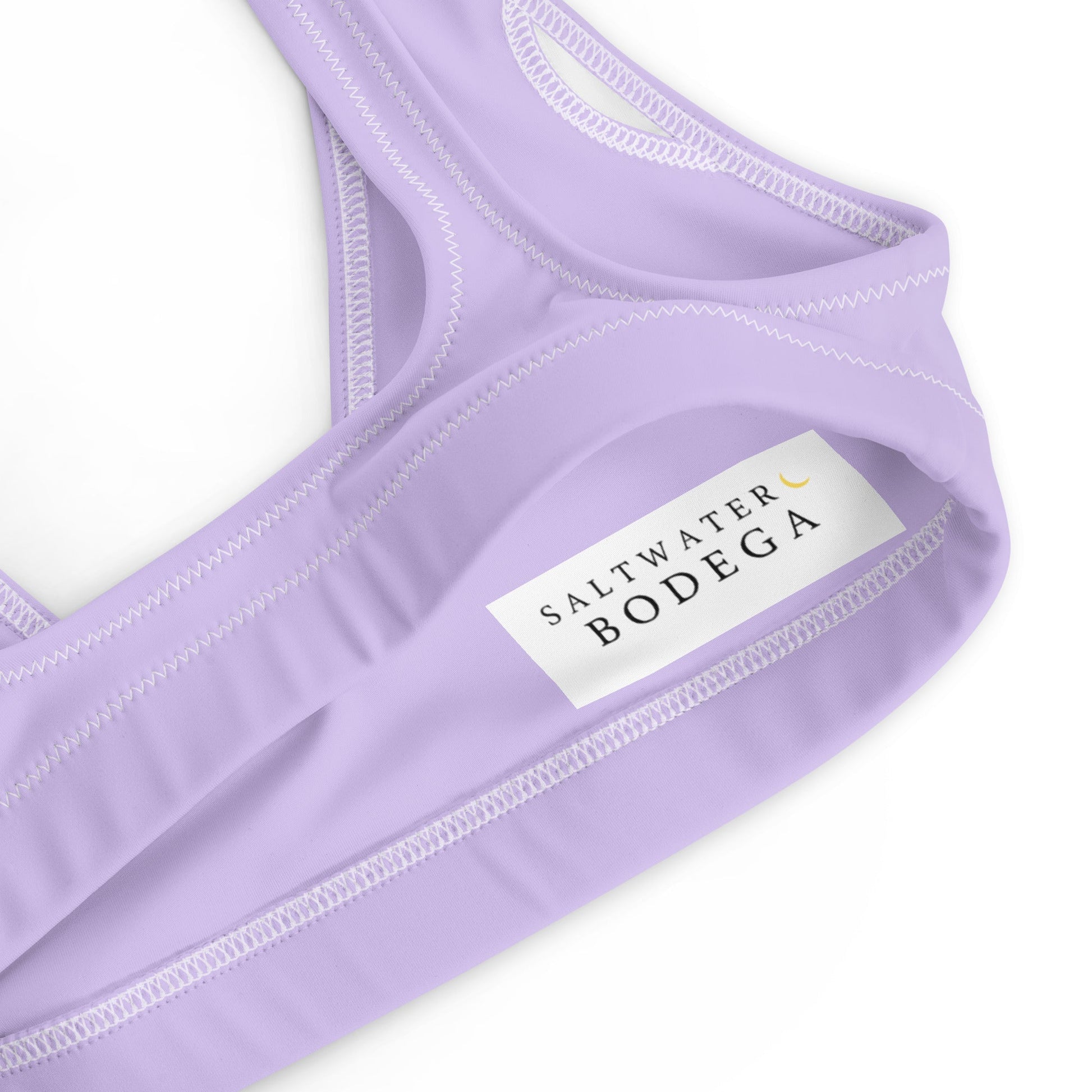 Eco - Lux High Waisted Bikini Top in Lavender - Saltwater Bodega