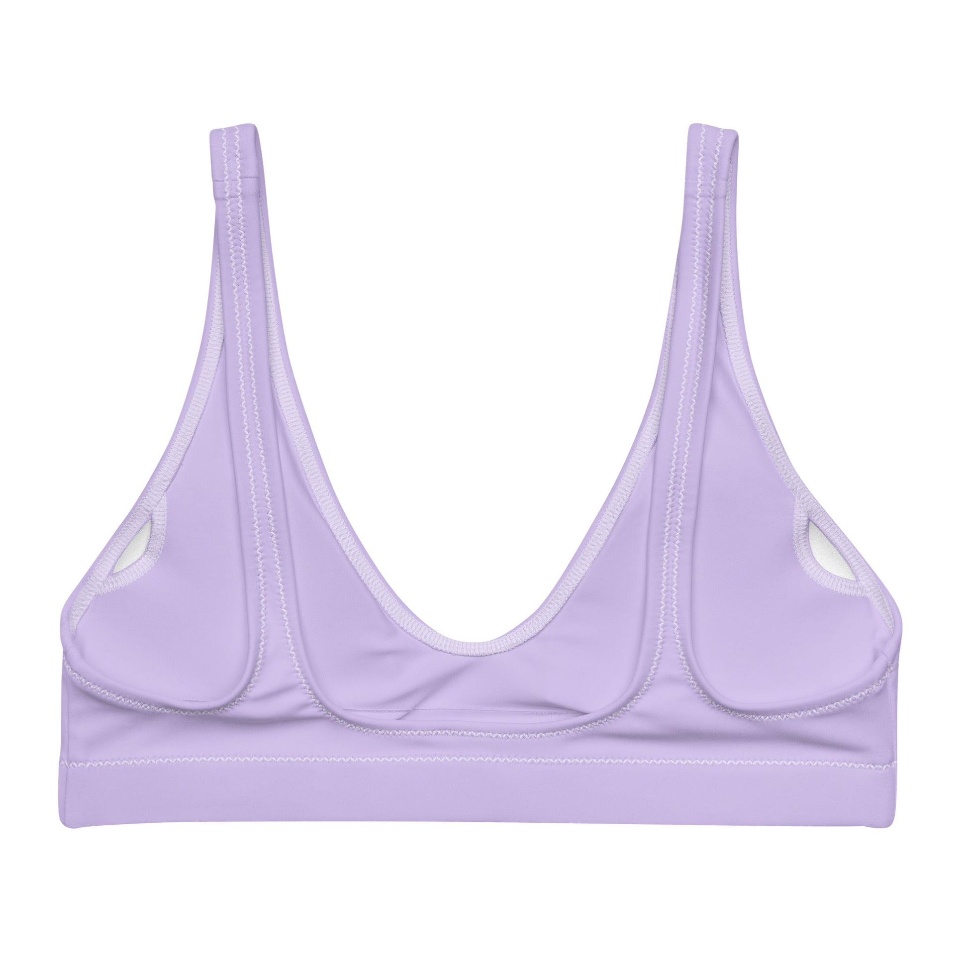 Eco - Lux High Waisted Bikini Top in Lavender - Saltwater Bodega