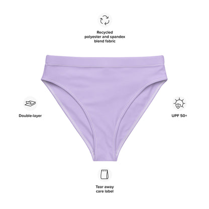 Eco - Lux High Waisted Bikini Top in Lavender - Saltwater Bodega