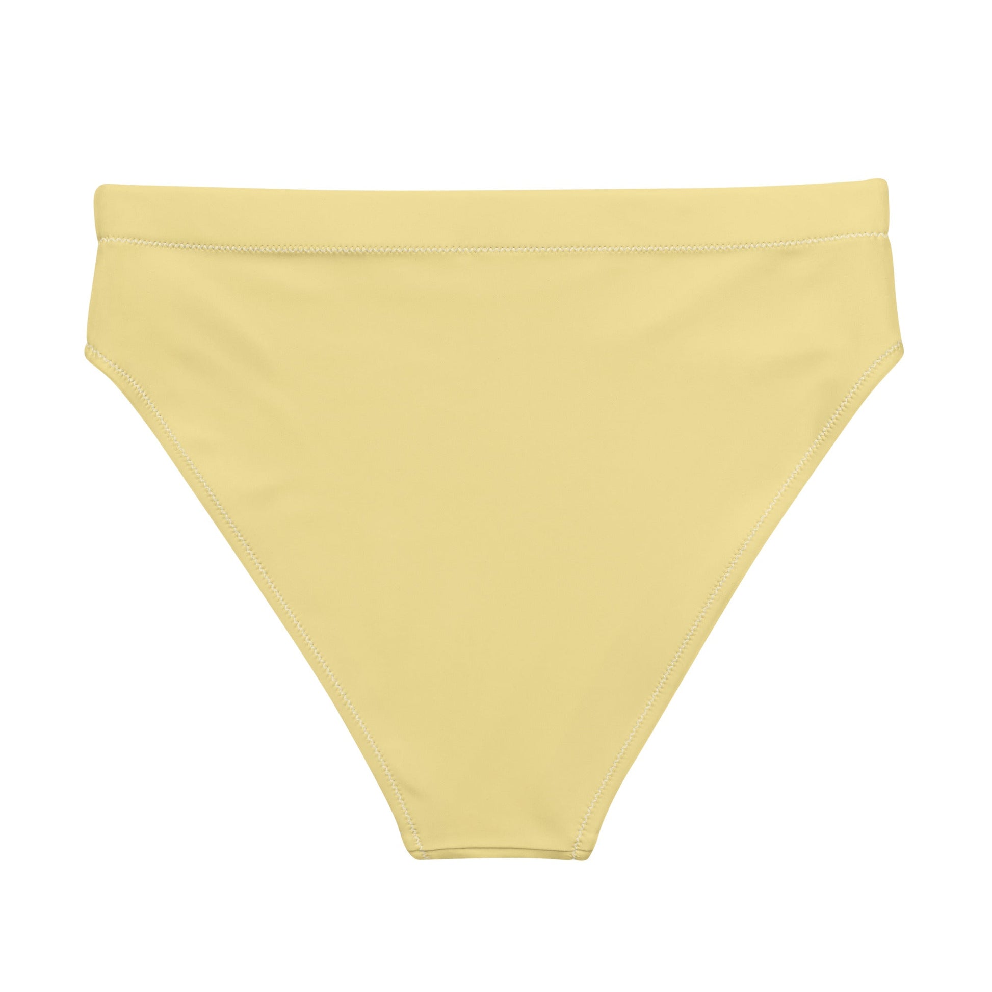 Eco - Lux High Waisted Bikini Top in Pastel Yellow - Saltwater Bodega