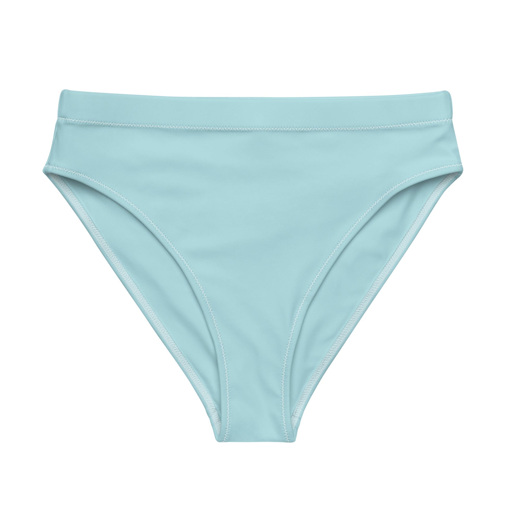 Eco - Lux High Waisted Bikini Top in Powder Blue - Saltwater Bodega