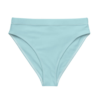 Eco - Lux High Waisted Bikini Top in Powder Blue - Saltwater Bodega