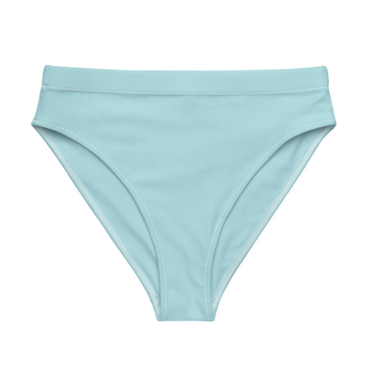 Eco - Lux High Waisted Bikini Top in Powder Blue - Saltwater Bodega