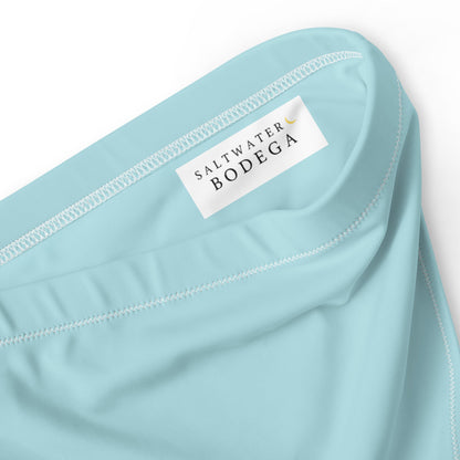 Eco - Lux High Waisted Bikini Top in Powder Blue - Saltwater Bodega