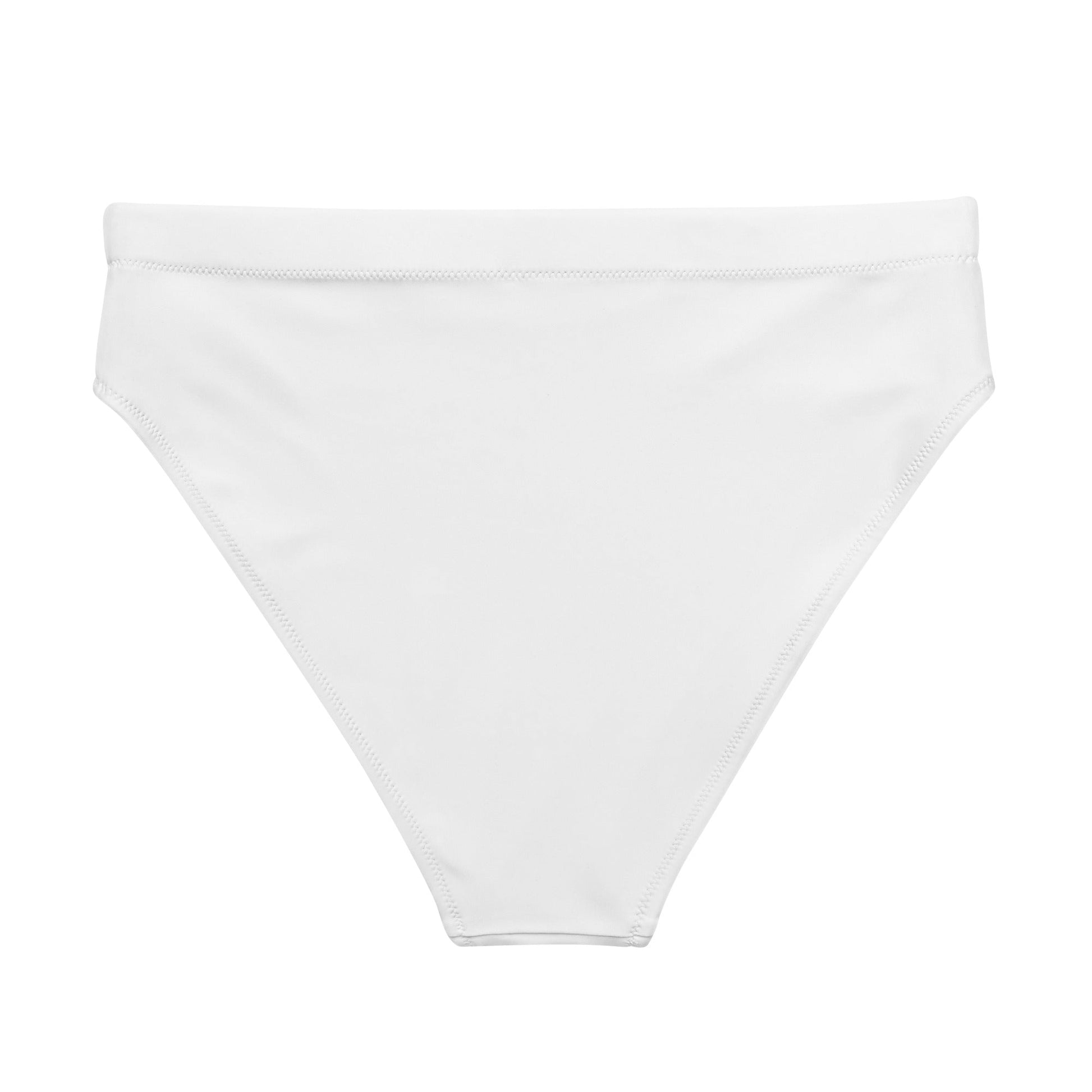 Eco - Lux High Waisted Bikini Top in White - Saltwater Bodega