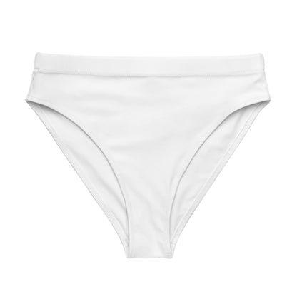 Eco - Lux High Waisted Bikini Top in White - Saltwater Bodega