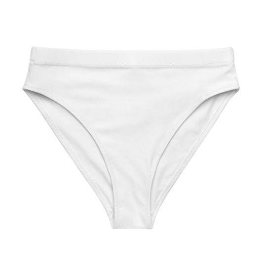 Eco - Lux High Waisted Bikini Top in White - Saltwater Bodega