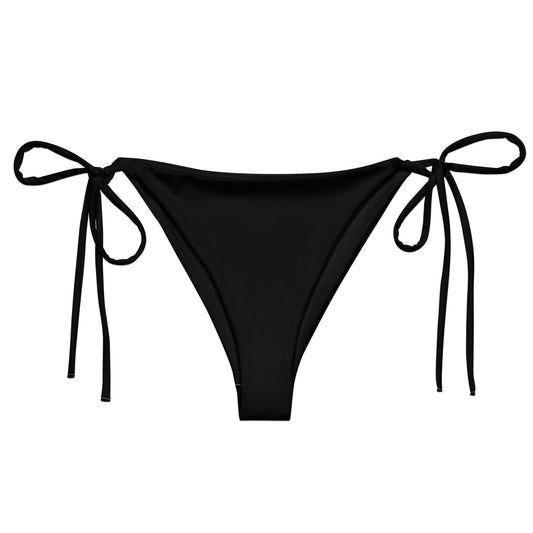 Eco - Lux String Bikini Bottom in Black - Saltwater Bodega