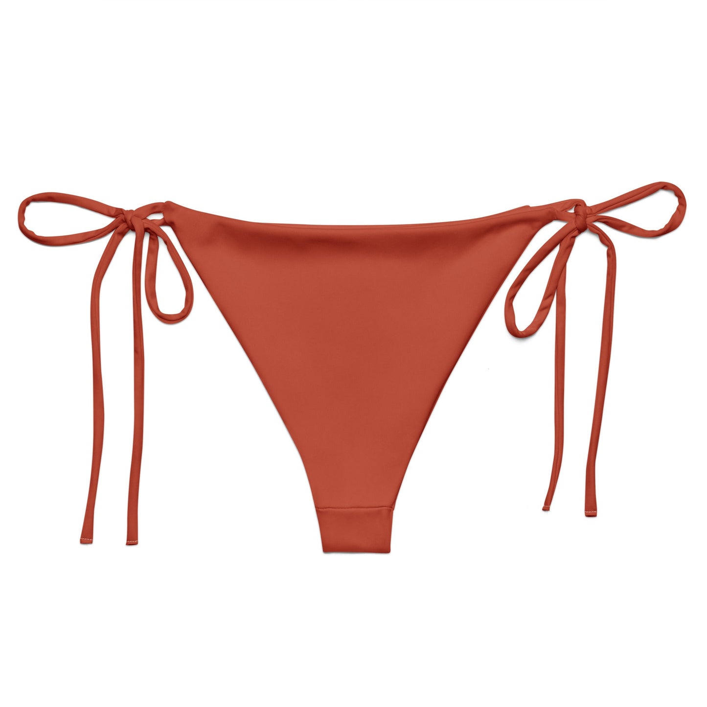 Eco - Lux String Bikini Bottom in Brick Red - Saltwater Bodega
