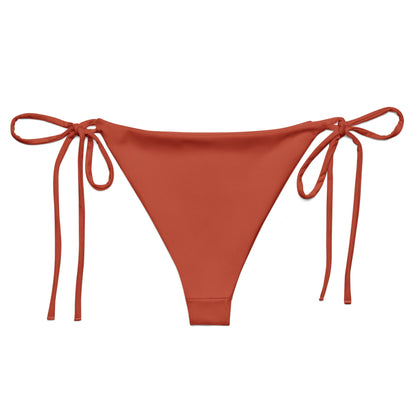 Eco - Lux String Bikini Bottom in Brick Red - Saltwater Bodega