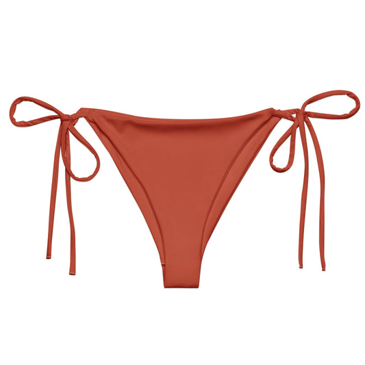 Eco - Lux String Bikini Bottom in Brick Red - Saltwater Bodega