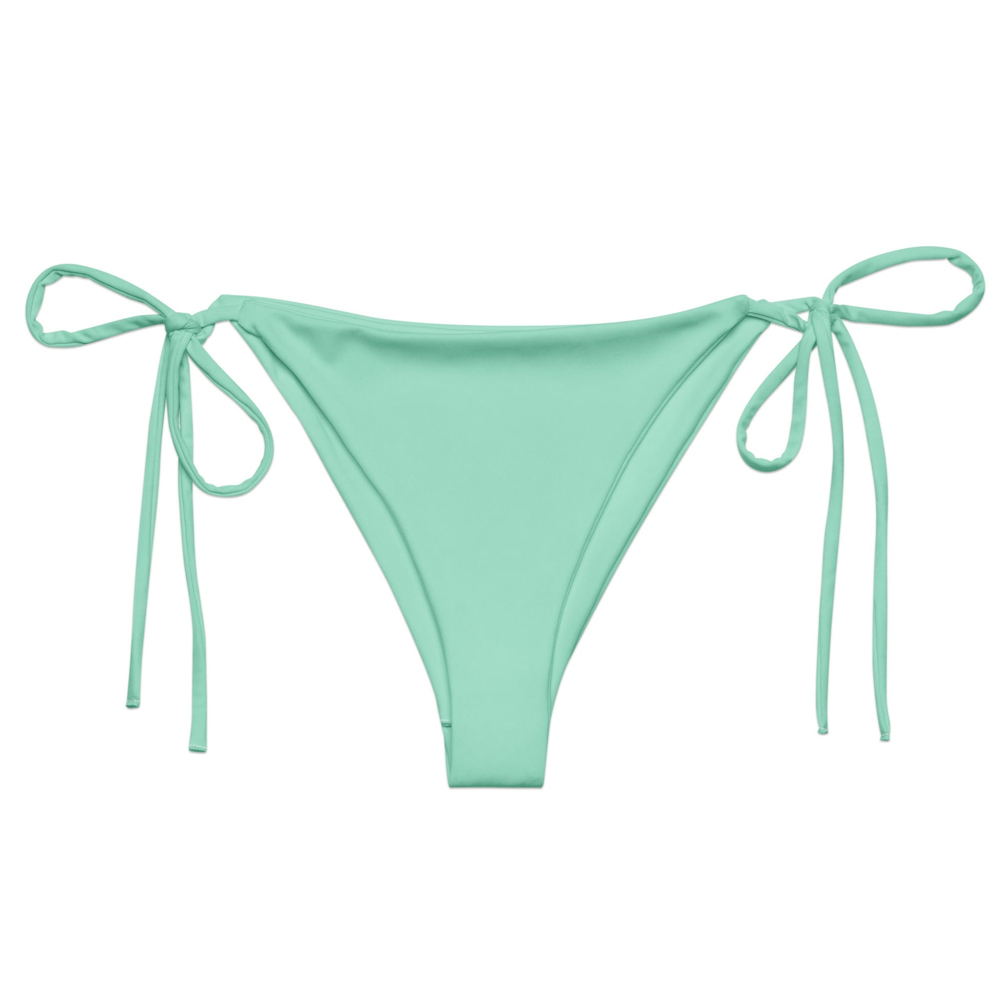 Eco - Lux String Bikini Bottom in Mint - Saltwater Bodega