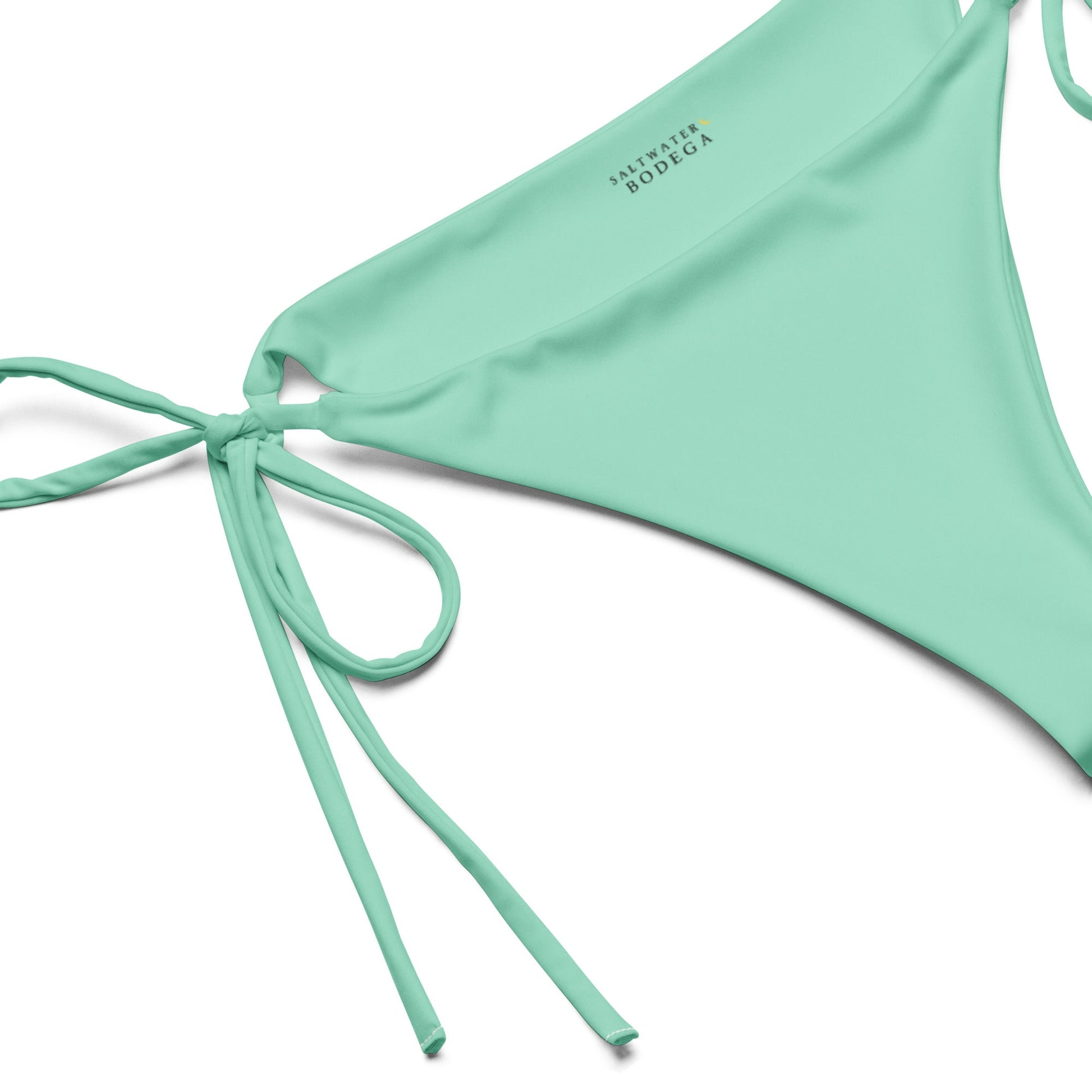 Eco - Lux String Bikini Bottom in Mint - Saltwater Bodega