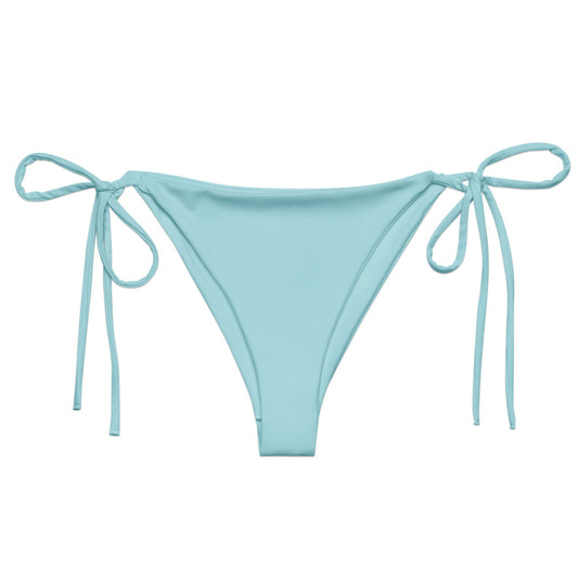 Eco - Lux String Bikini Bottom in Powder Blue - Saltwater Bodega