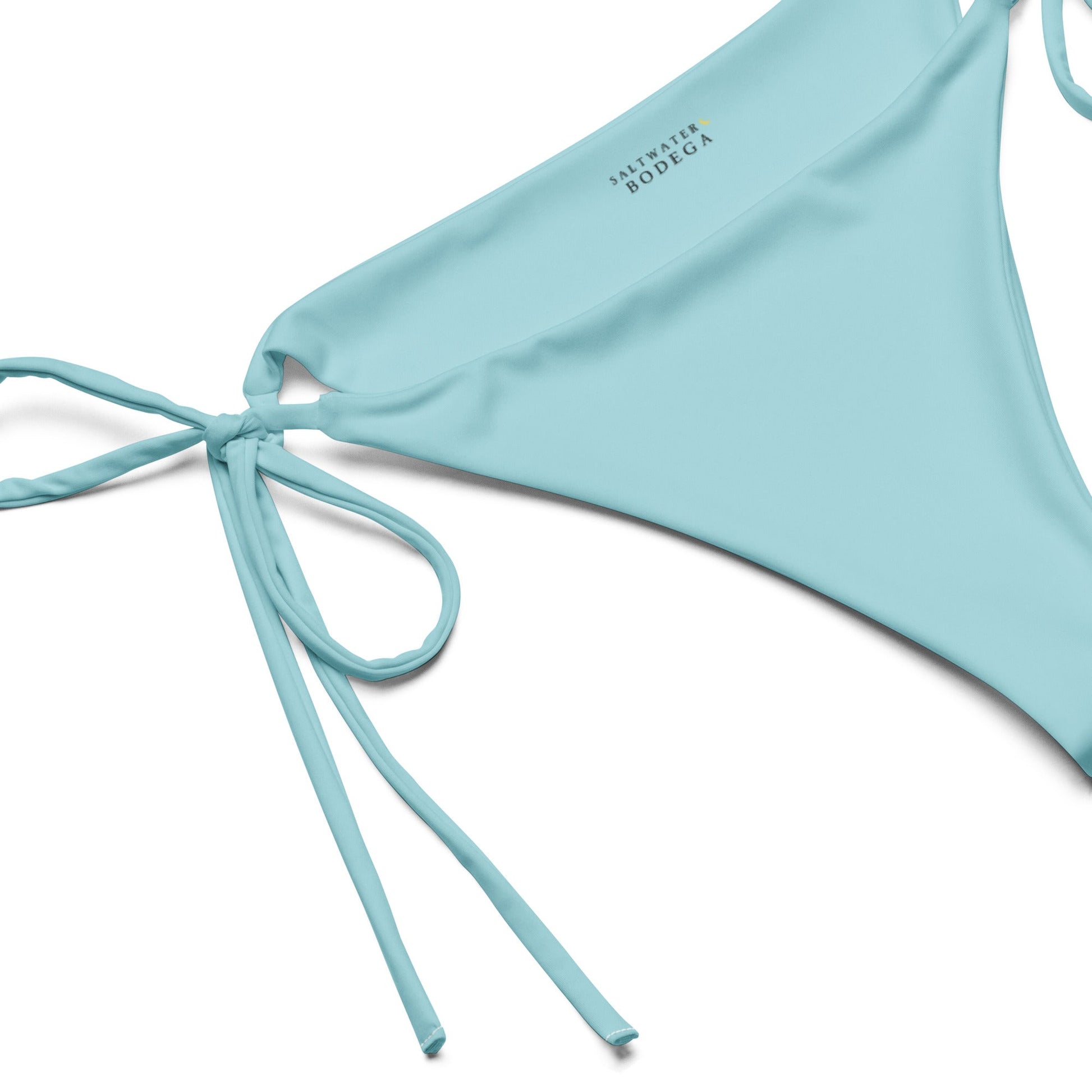 Eco - Lux String Bikini Bottom in Powder Blue - Saltwater Bodega
