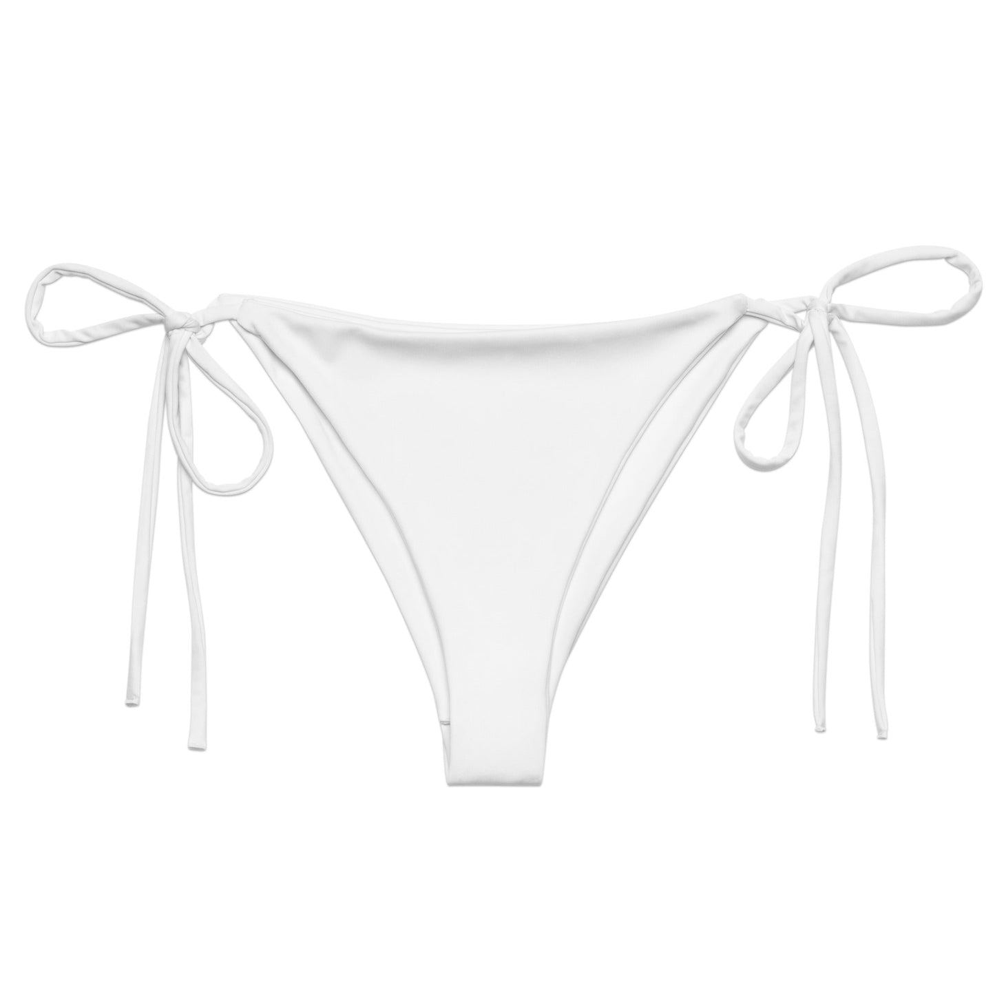 Eco - Lux String Bikini Bottom in White - Saltwater Bodega