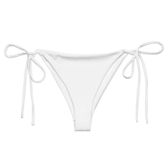 Eco - Lux String Bikini Bottom in White - Saltwater Bodega