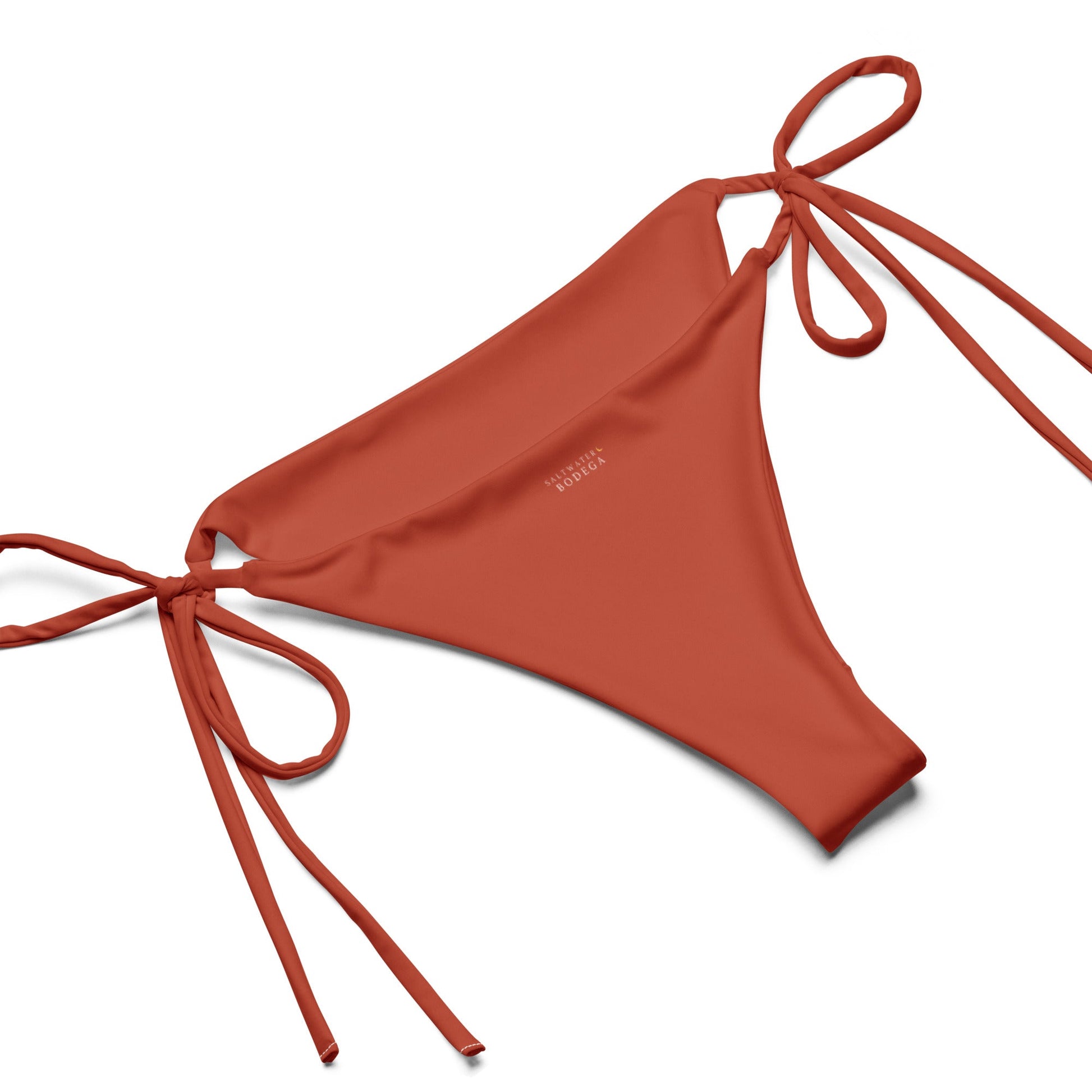 Eco - Lux String Bikini in Brick Red - Saltwater Bodega