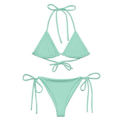 Eco - Lux String Bikini in Mint - Saltwater Bodega