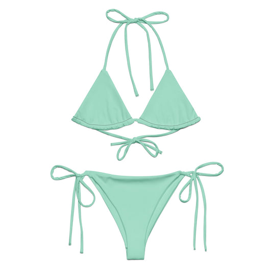 Eco - Lux String Bikini in Mint - Saltwater Bodega