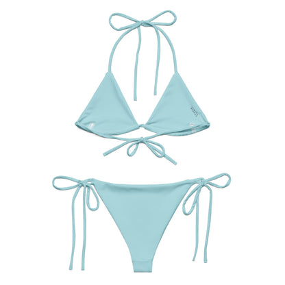 Eco - Lux String Bikini in Powder Blue - Saltwater Bodega