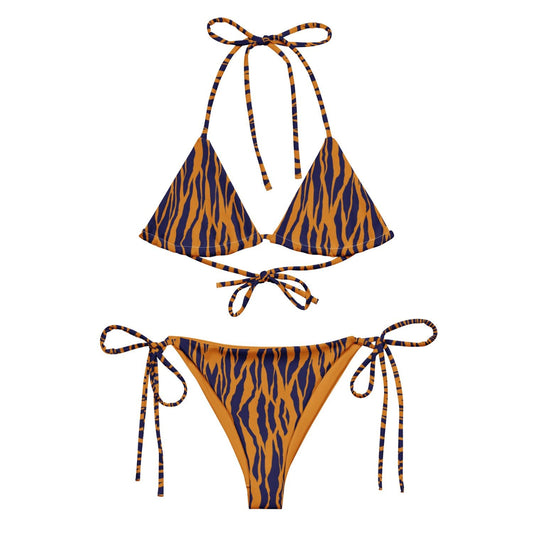 Eco - Lux String Bikini in Tiger Print - Saltwater Bodega
